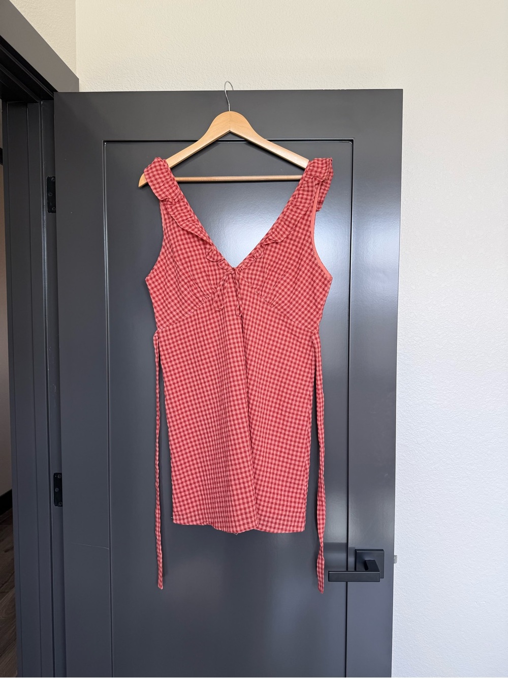 Rhythm Lola Check Ruffle Mini Dress - Picture 2 of 5